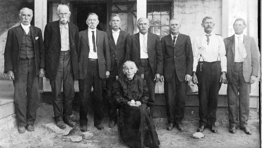 Addison H. Hollingsworth children & wife