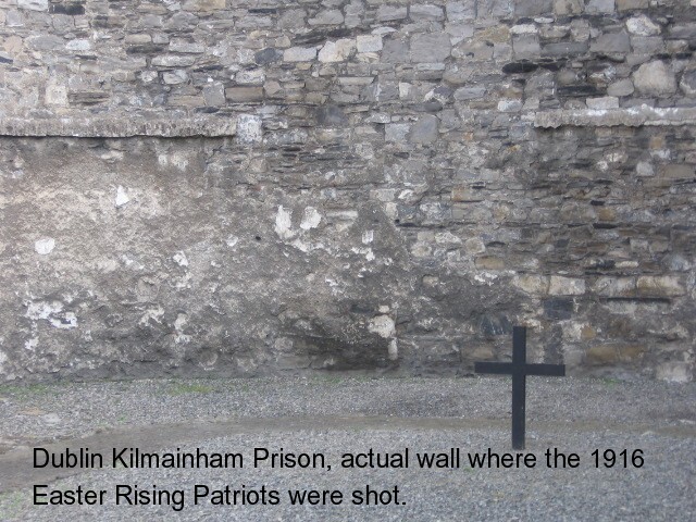 Wall where Rising Patriots were murdered.